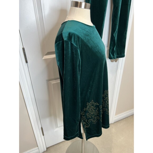 VTG Diane Von Furstenberg top Pants Activewear Set The Color Authority M Velvet - Picture 4 of 12